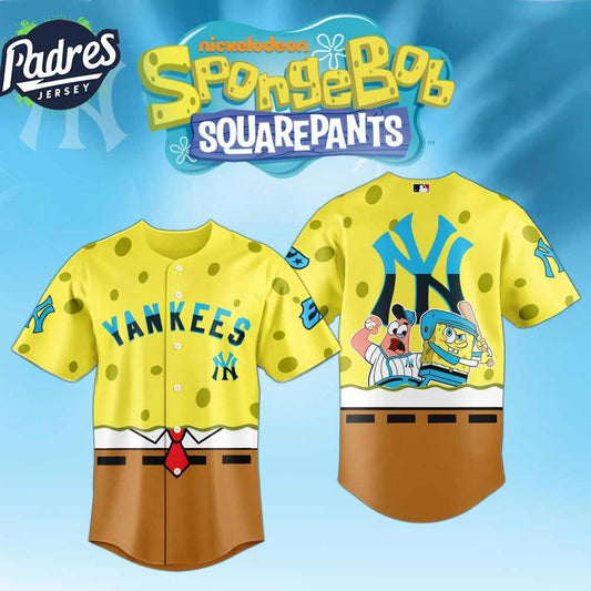 Spongebob X New York Yankees MLB Baseball Jersey 2025 - Padres Jersey Oasis: Elevate Your Baseball Style Game