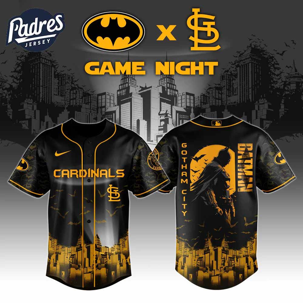 St.Louis Cardinals x DC Batman Game Night Baseball Jersey 2025 - Padres Jersey Oasis: Elevate Your Baseball Style Game