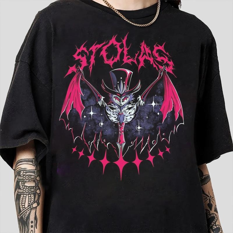 Stolas T-Shirt, Stolas Helluva Boss Characters, Hazbin Hotel T-Shirt, Hazbin Hotel Cartoon , Birthday Gift for fan-1