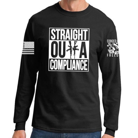 Straight Outta Compliance Long Sleeve T-shirt Style001