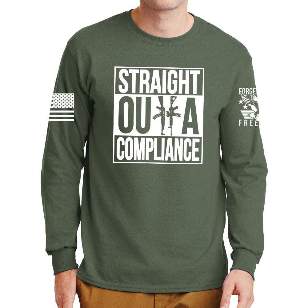 Straight Outta Compliance Long Sleeve T-shirt Style001