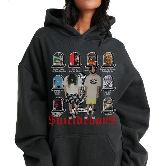 Suicideeboy List Albums Shirt, Greydey2025, Fan Merch, Unisex Sweater Pullover Tee