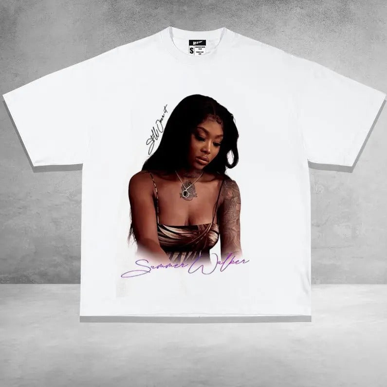 Summerrrrrr Walkerrrrrrr Still over it T-shirt - Classic Cotton Fabric Menswear - Shirt Graphic Shirt