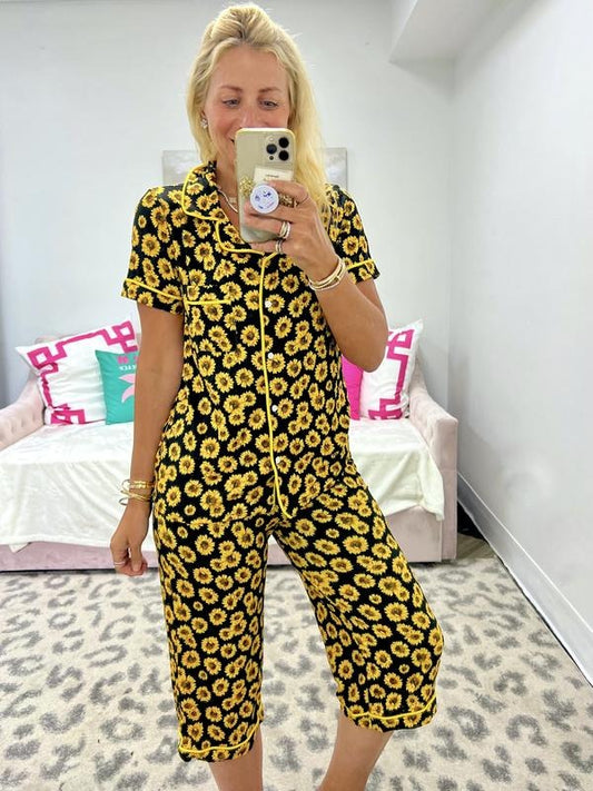 Sunflower Pajama Set