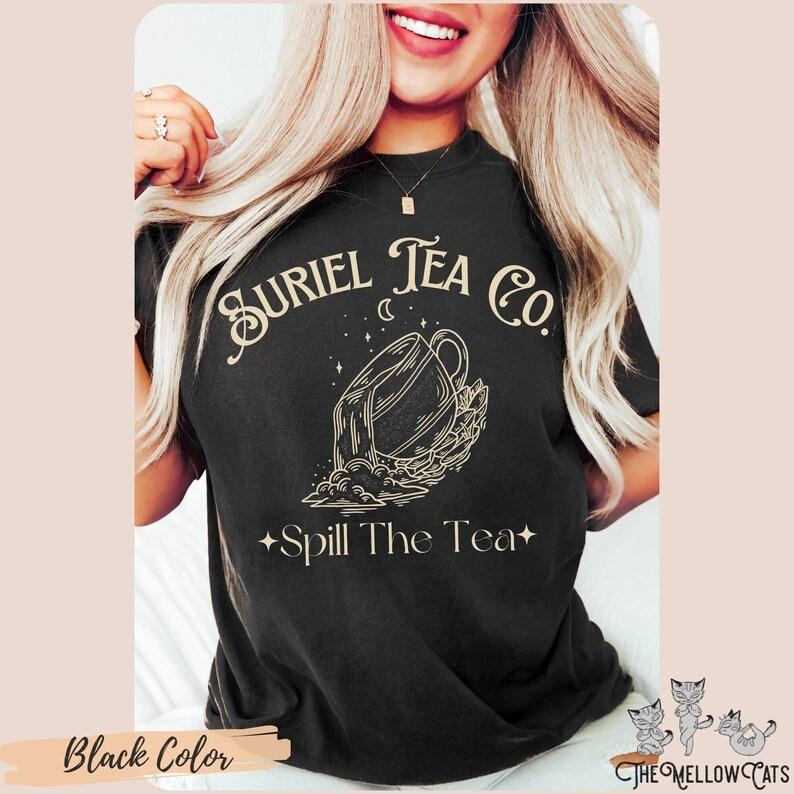 Suriel Tea Co Shirt  T-Shirt Acotar Merch OFFICIAL LICENSE Sarah J. Maas Sjm Merch, A Court of Thorns and Roses Velaris Gift