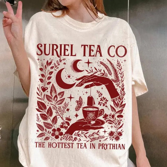 Suriel Tea Co Shirt, ACOTAR Suriel Tea Shirt, Velaris T-Shirt, A Court Of Thorns and Roses Shirt, SJM Merch, Bookish Shirt, Book Lover Gift