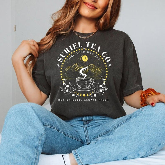 Suriel Tea Co T-Shirt, ACOTAR Shirt, Sarah J Maas T-Shirt, Acotar Tee, Bookish T-Shirt, SJM Licensed Bookish Shirt, SJM Gift