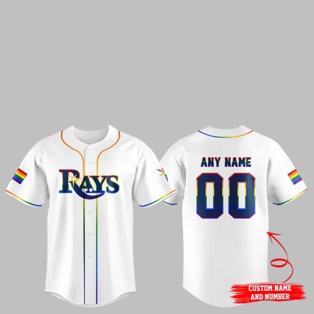 TB Rays Pride Night Jersey 2025 Custom - Grishko.com