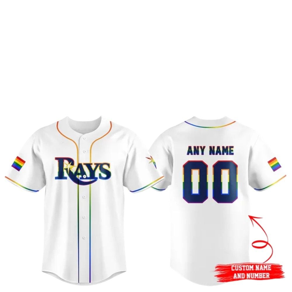 TB Rays Pride Night Jersey 2025 Custom - Grishko.com