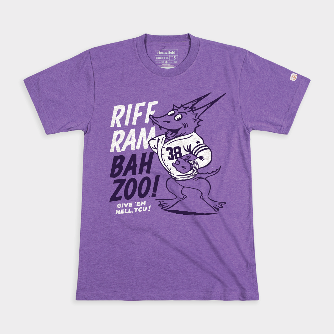 Riff Ram Bah Zoo Vintage TCU Cheer Tee Style001