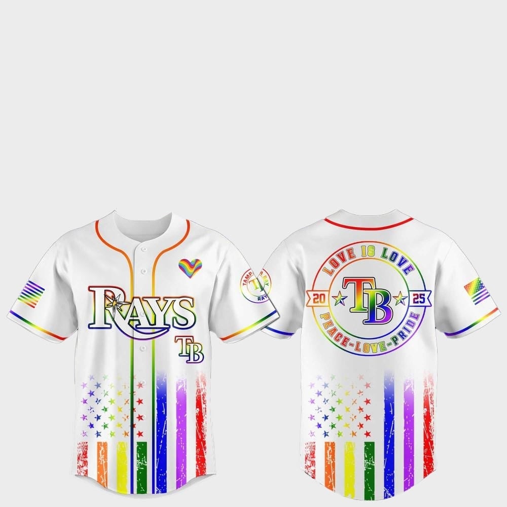 Tampa Bay Rays Pride Month Love Is Love 2025 Jersey - Grishko.com
