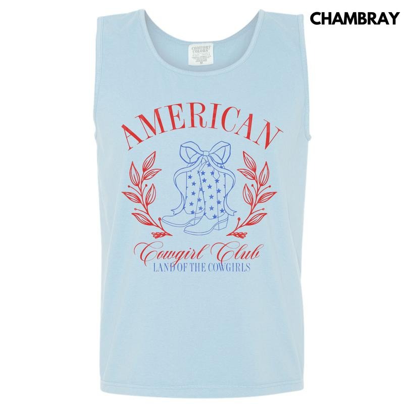 Tank Top - American Cowgirl Club Comfort Colors Tank Top
