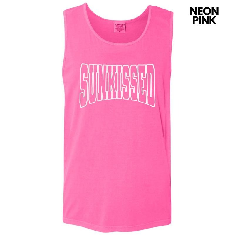 Tank Top - White Sunkissed Puff Comfort Colors Tank Top