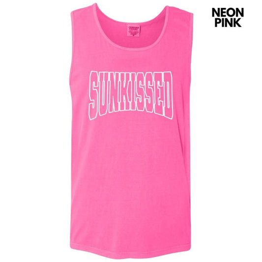 Tank Top - White Sunkissed Puff Comfort Colors Tank Top