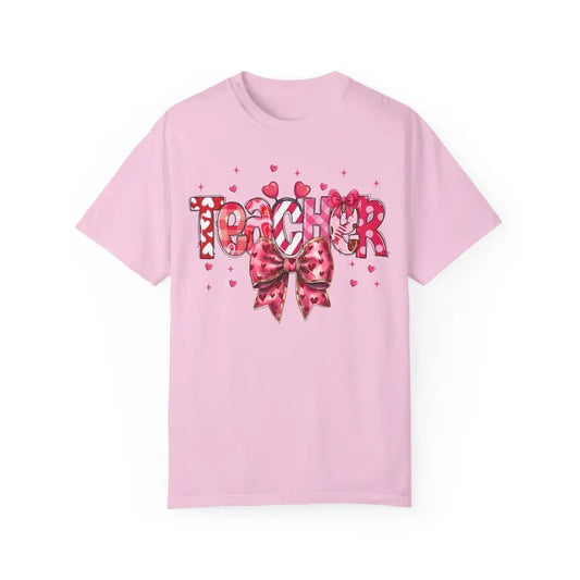 Teacher Valentine Shirt Comfort Colors, Valentine's Day Women's Tee, Cute Women's Tshirtstyle{n002}2