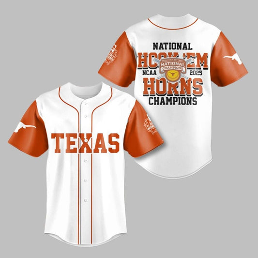 Texas National Hook Em Horns Champions 2025 Jersey - Grishko.com
