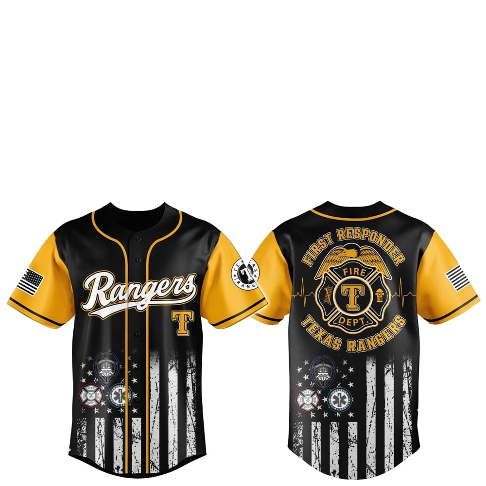 Texas Rangers First Responders 2025 Baseball Jersey Jogger Hat - Grishko.com
