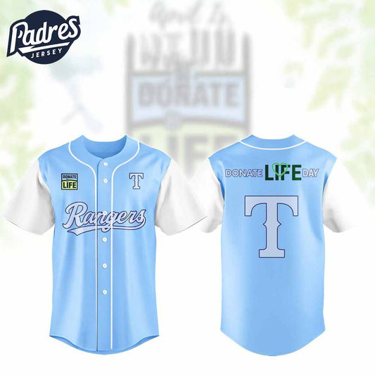 Texas Rangers MLB x Donate Life Month 2025 Baseball Jersey - Padres Jersey Oasis: Elevate Your Baseball Style Game