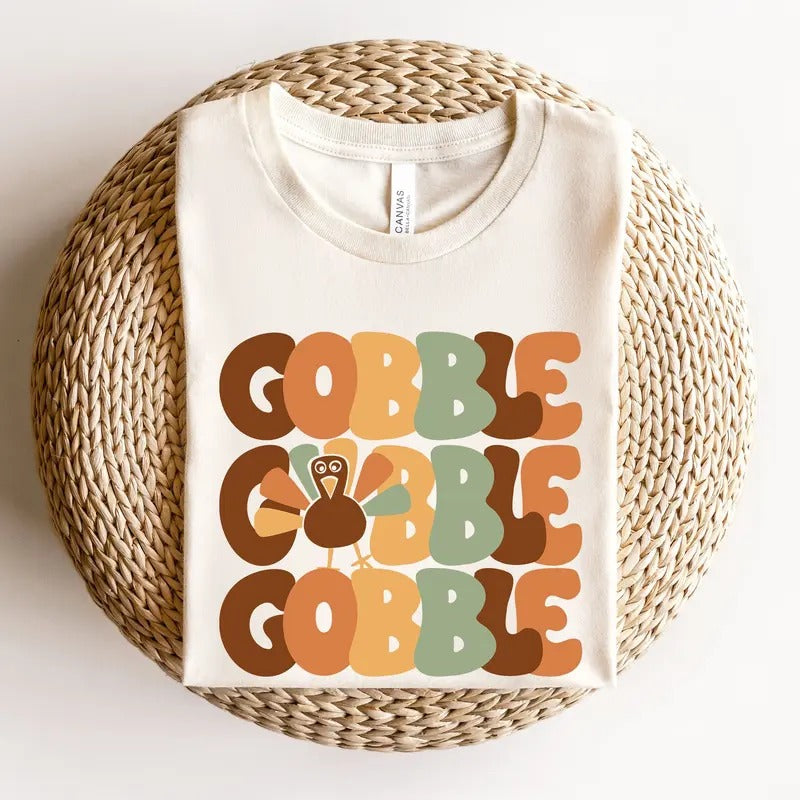Thanksgiving Gobble Sweatshirt, Turkey Sweatshirt, Family Sweatshirt, Thanksgiving Shirt, Fall Sweatshirt, Women Thanksgiving Sweaterstyle{n002}2