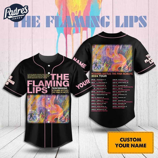 The Flaming Lips Tour 2024 Custom Baseball Jersey - Padres Jersey Oasis: Elevate Your Baseball Style Game