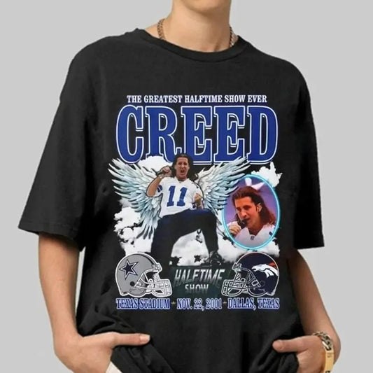 The Greatest Halftime Show Ever Creed Shirt, Creed Shirt, 2024 Music Concert Tee, Graphic Sweatshirt, Gift For Fan, Football Shirt