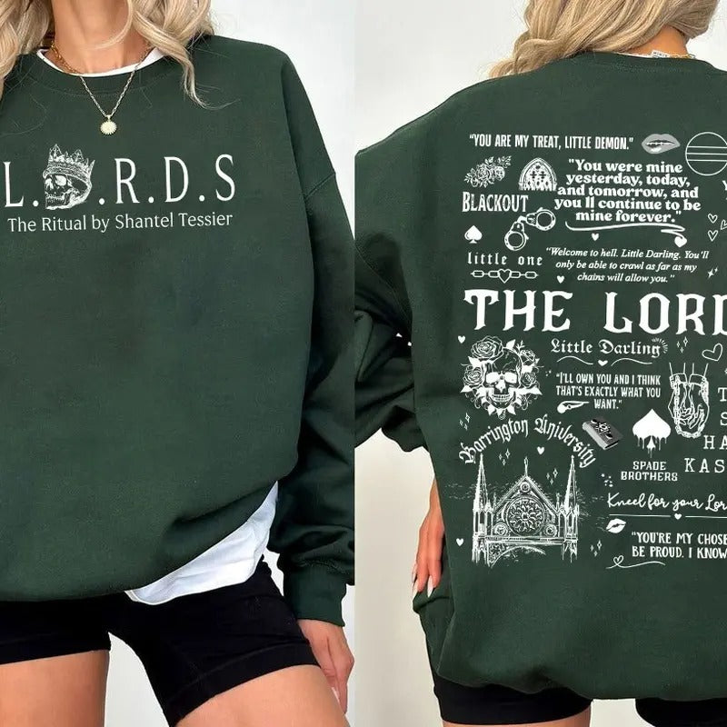 The Lords Series T-Shirt, The Ritual By Shantel Tessier Sweatshirt, Dark Romance Hoodie, Bookish Merch