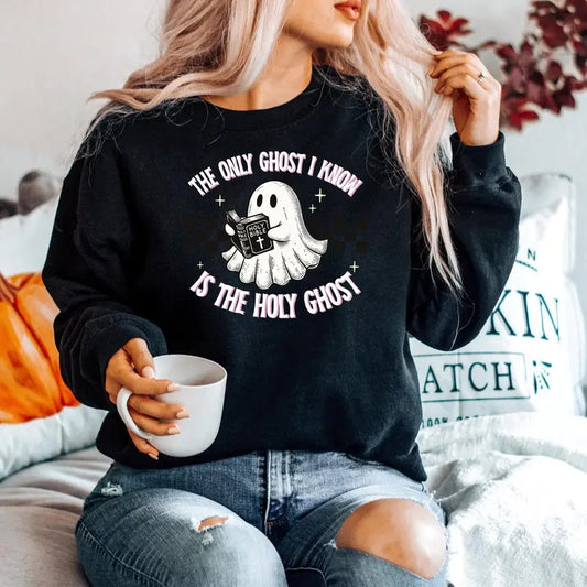 The Only Ghost I Know is the Holy Ghost Sweatshirt_575 , Multiple Colorways - Full Size Range