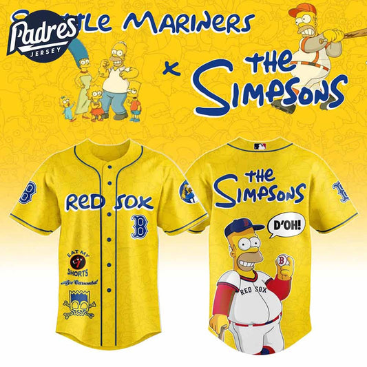 The Simpsons x Boston Red Sox Baseball Jersey 2025 - Padres Jersey Oasis: Elevate Your Baseball Style Game
