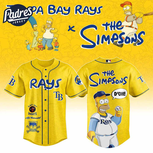 The Simpsons x Tampa Bay Rays Baseball Jersey 2025 - Padres Jersey Oasis: Elevate Your Baseball Style Game