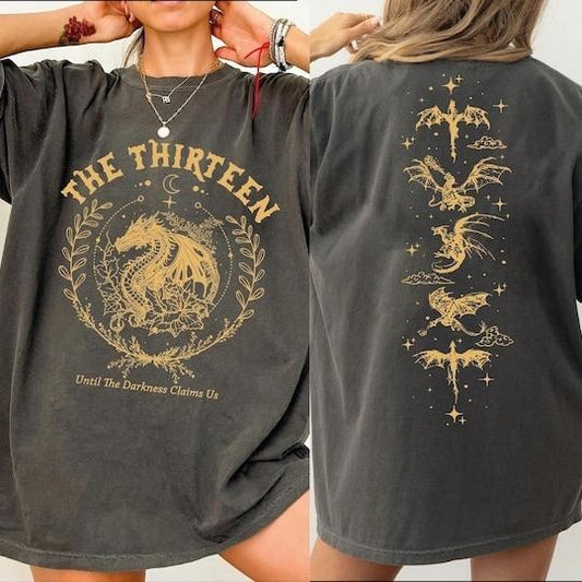 The Thirteen Throne Of Glass Comfort Colors Shirt, Two-Sided Printed Shirt , From Now Until The Darkness Claims Us L156