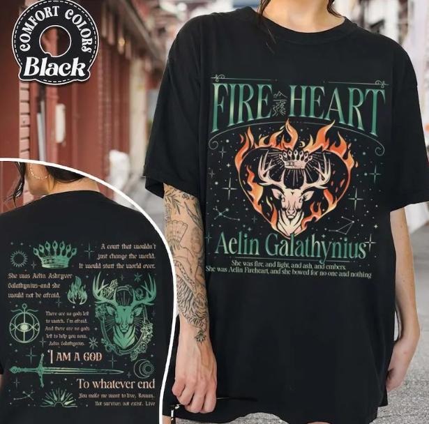 Throne Of Glass Flower Aelin Quote sweatshirt, The Thirteen, Throne Of Glass sweater, Gift for her To Whatever End Throne Of Glass Tee