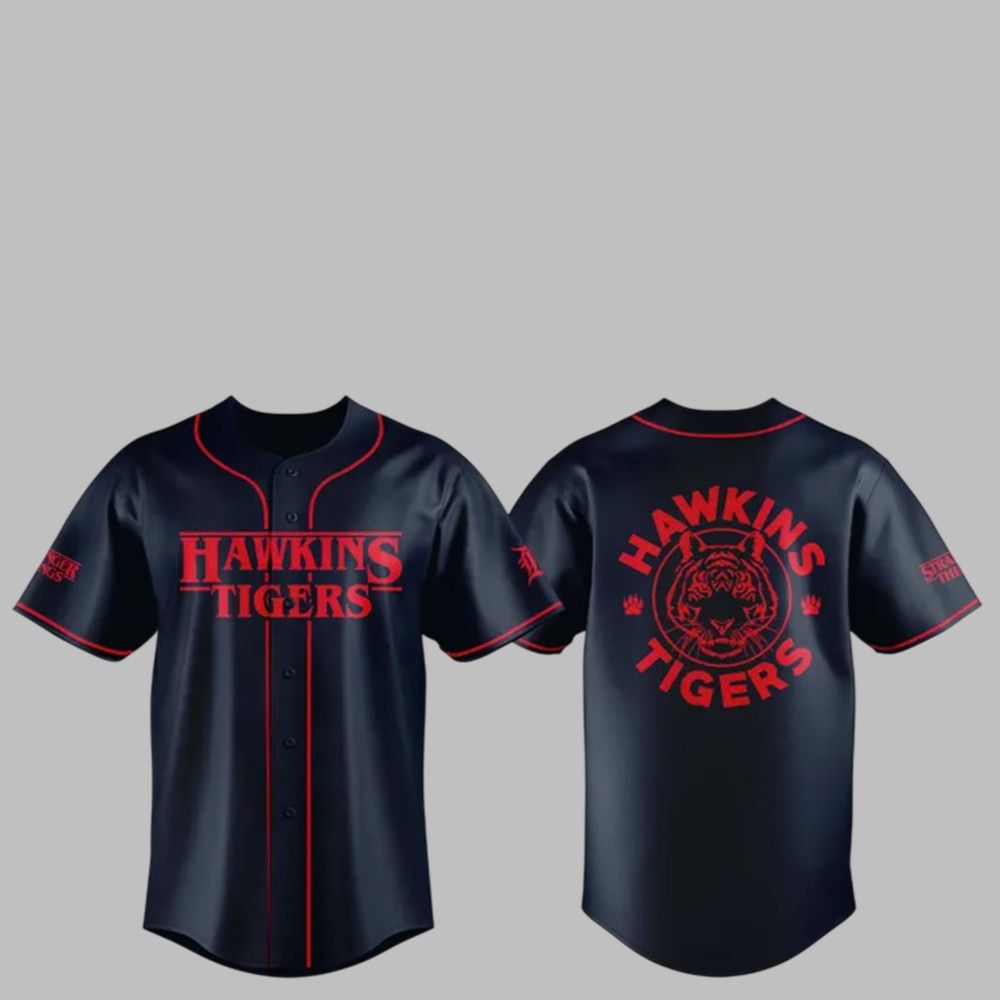 Tigers Stranger Things Night Jersey 2025 - Grishko.com