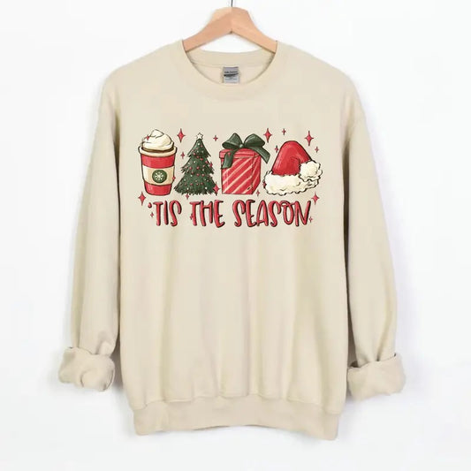 Tis The Season Sweatshirt, Christmas Tis The Season Sweatshirt, Merry Christmas Shirt, Christmas Sweatshirt, Cute Winter Hoodie, Christmas 2024 Sweater