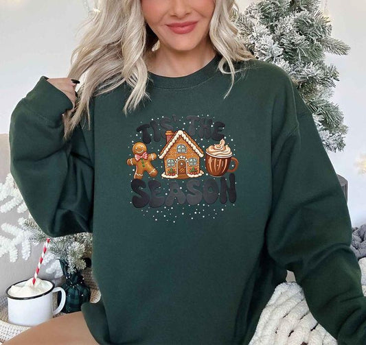 Tis the Season Sweatshirt - Kelly Green Medium