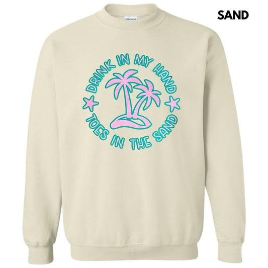 Toes In The Sand Puff Sweatshirt