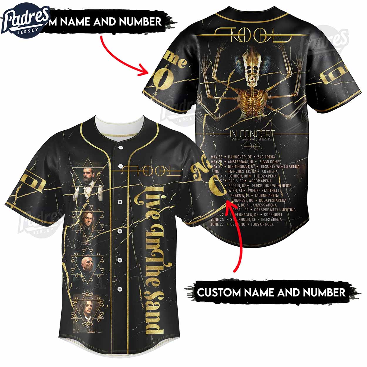 Tool Live In The Sand 2025 Baseball Jersey Outfit - Padres Jersey Oasis: Elevate Your Baseball Style Game