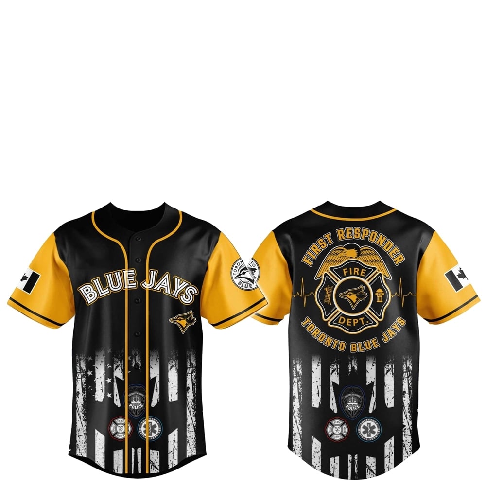 Toronto Blue Jays First Responders 2025 Baseball Jersey Jogger Hat - Grishko.com