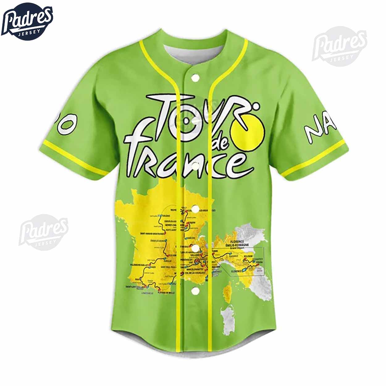Tour De France Custom Baseball Jersey Style - Padres Jersey Oasis: Elevate Your Baseball Style Game