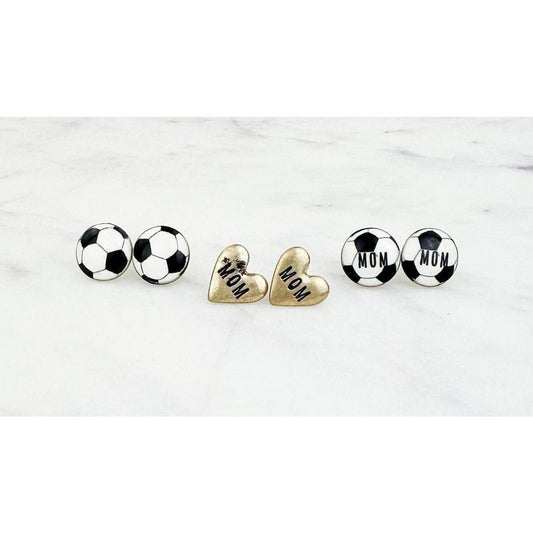 Trio Soccer Mom Stud Set