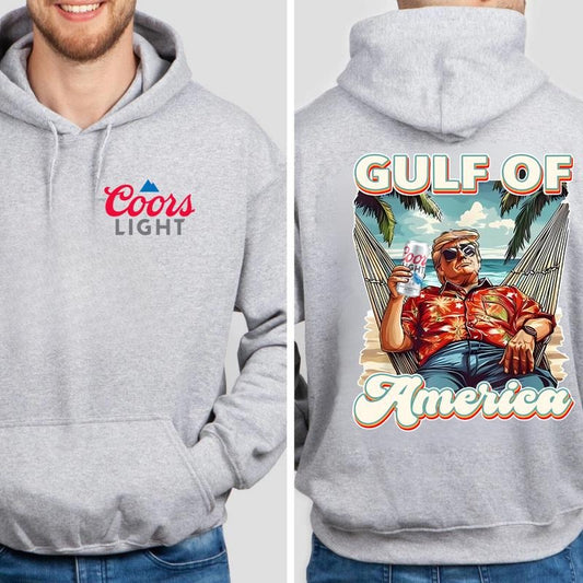 Trump Gulf of America Shirt, Coors Light Beer Sweatshirt, Vintage Beach Vibes Hoodie, Retro Hammock Relax, Funny Summer Drinking Gift, All Seasons Outfit