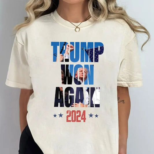 Trumpp Won Shirt, Trumpp Shirt, I'll Be Home For Christmas Shirt Tops Womenswear