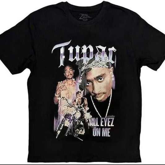 Tupac T Shirt 2Pac All Eyez Blue Homage Official