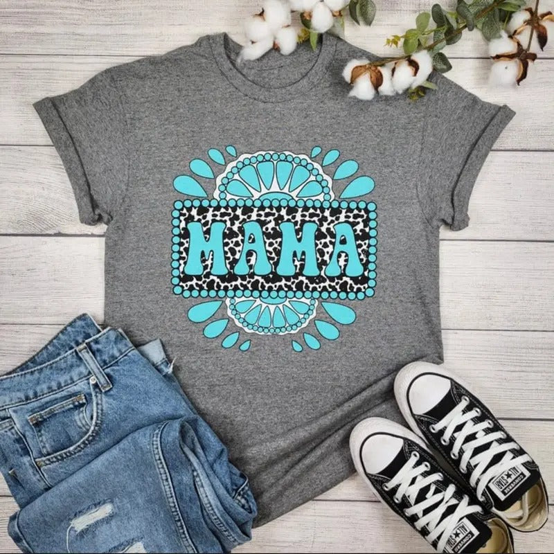 Turquoise Mama Gemstone Graphic Tee