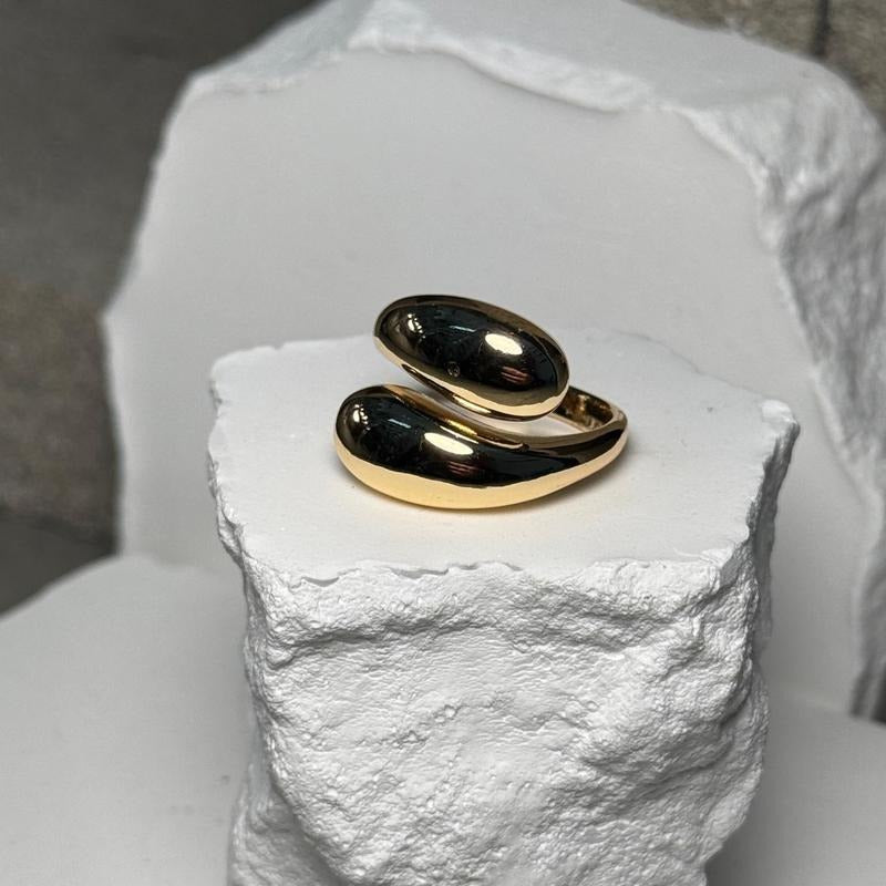 Twin Flame Double Layer Midi Ring Size 7