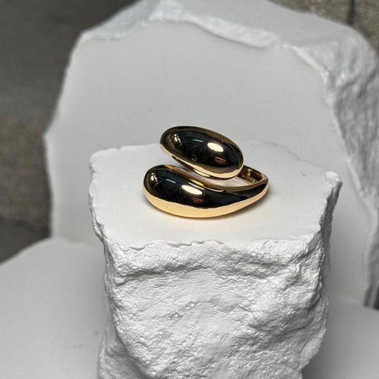 Twin Flame Double Layer Midi Ring Size 7