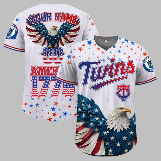 Twins Independence Day Baseball Jersey 2025 - Grishko.com