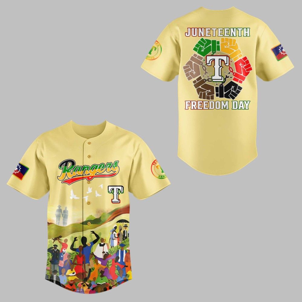 Tx Rangers Juneteenth Freedom Day 2025 Jersey - Grishko.com