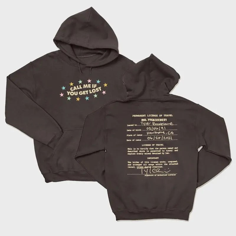 Tyler The Creator CMIYGL Tour permanent license of travel Hoodie, Unisex Heavy Blend Hooded, Music Fan Gift