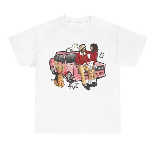Tyler the Creator Inspired Graphic Tee Top For Men Women Casual Classic Fabric Cotton Menswear Top Tshirt Streetwear Round Neck Shortsleeve T-Shirt