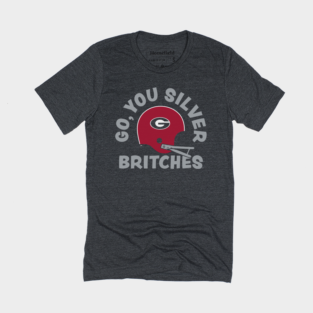 Go, You Silver Britches Vintage Georgia Football Tee Style001
